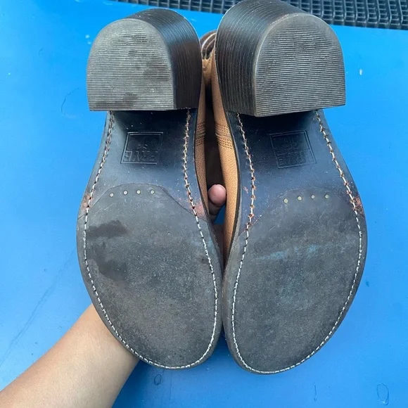 Frye Tan Leather Ankle Boots - Picture 5 of 6